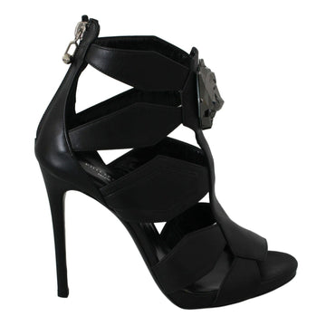 Philipp Plein Elegant Panther Head Heeled Pumps