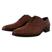 Dolce & Gabbana Elegant Exotic Crocodile Leather Formal Shoes