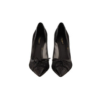 Dolce & Gabbana Elegant Black Mesh Stiletto Pumps