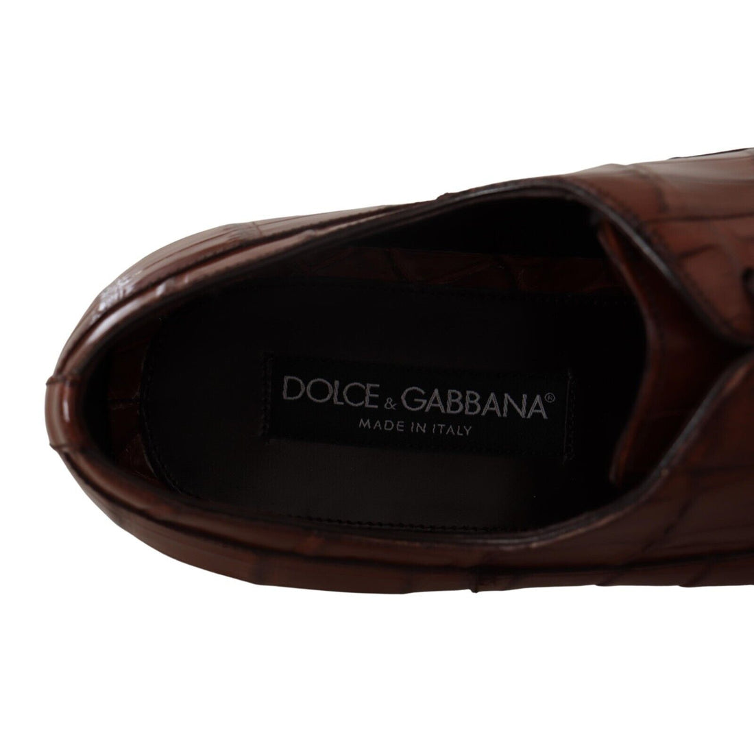 Dolce & Gabbana Elegant Exotic Crocodile Leather Formal Shoes