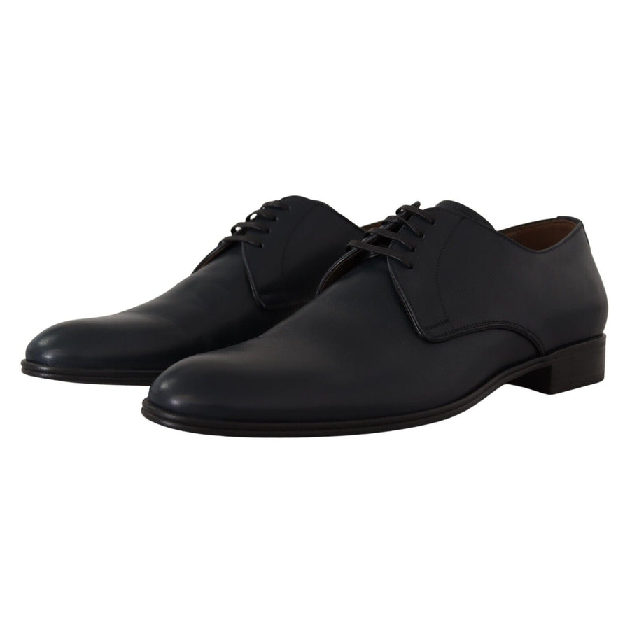 Dolce & Gabbana Elegant Navy Blue Derby Formal Shoes