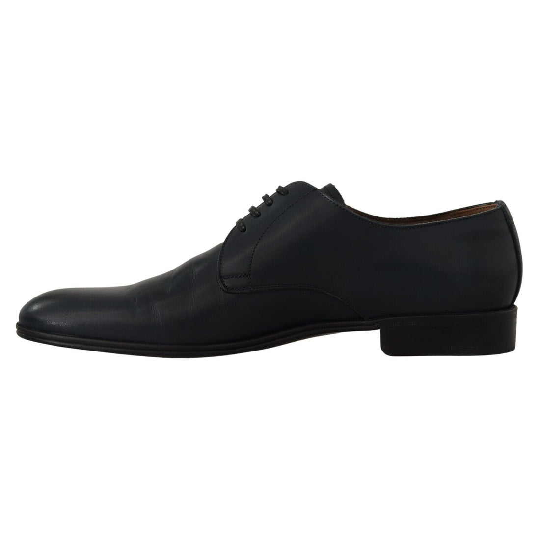 Dolce & Gabbana Elegant Navy Blue Derby Formal Shoes