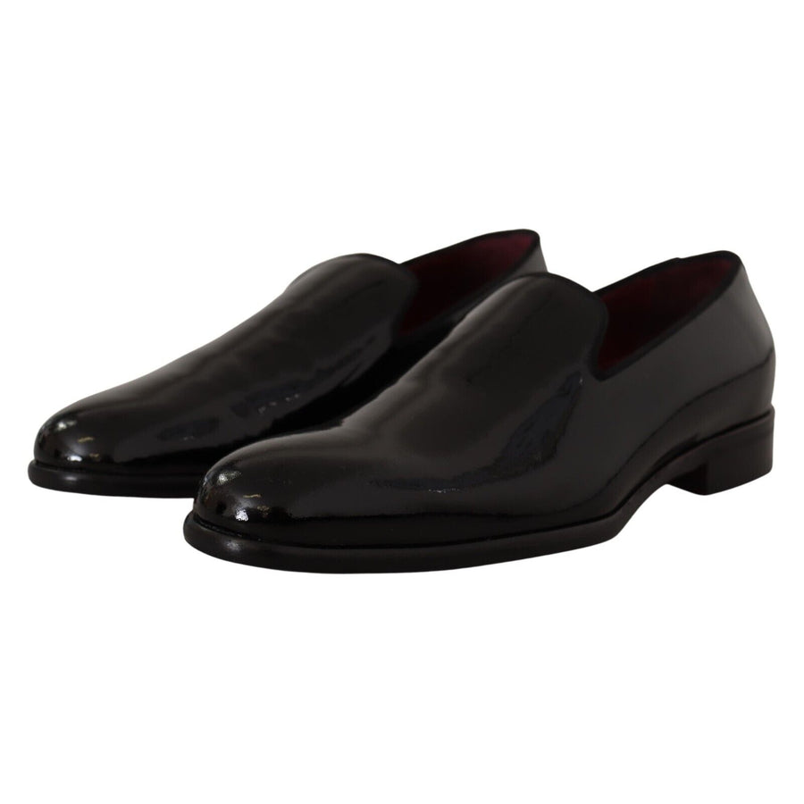 Dolce & Gabbana Elegant Black Patent Leather Loafers