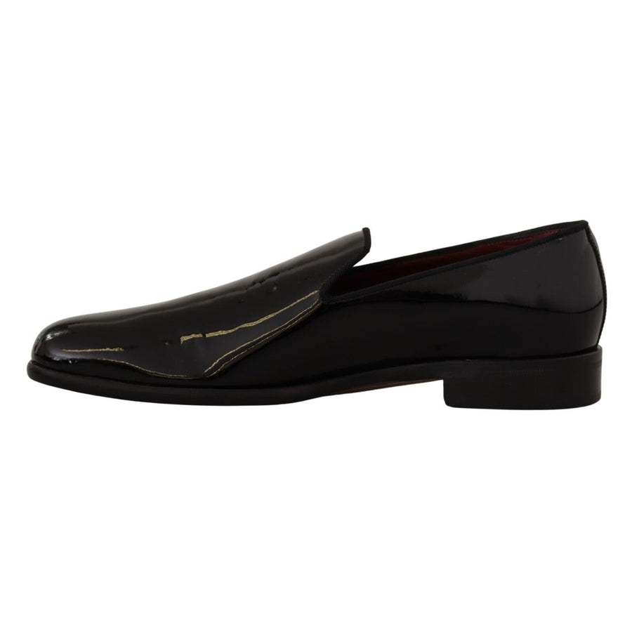 Dolce & Gabbana Elegant Black Patent Leather Loafers