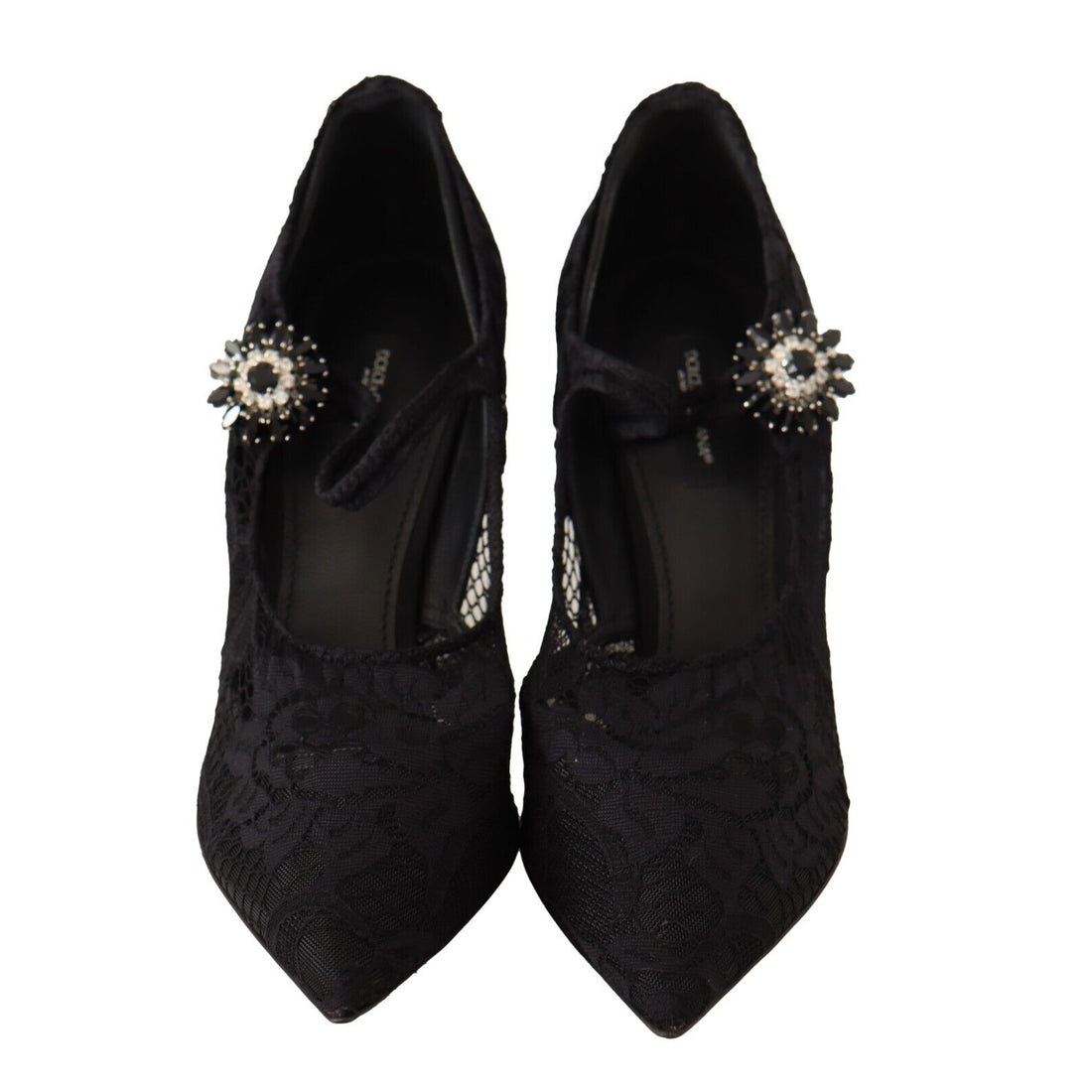 Dolce & Gabbana Elegant Black Lace Stiletto Pumps