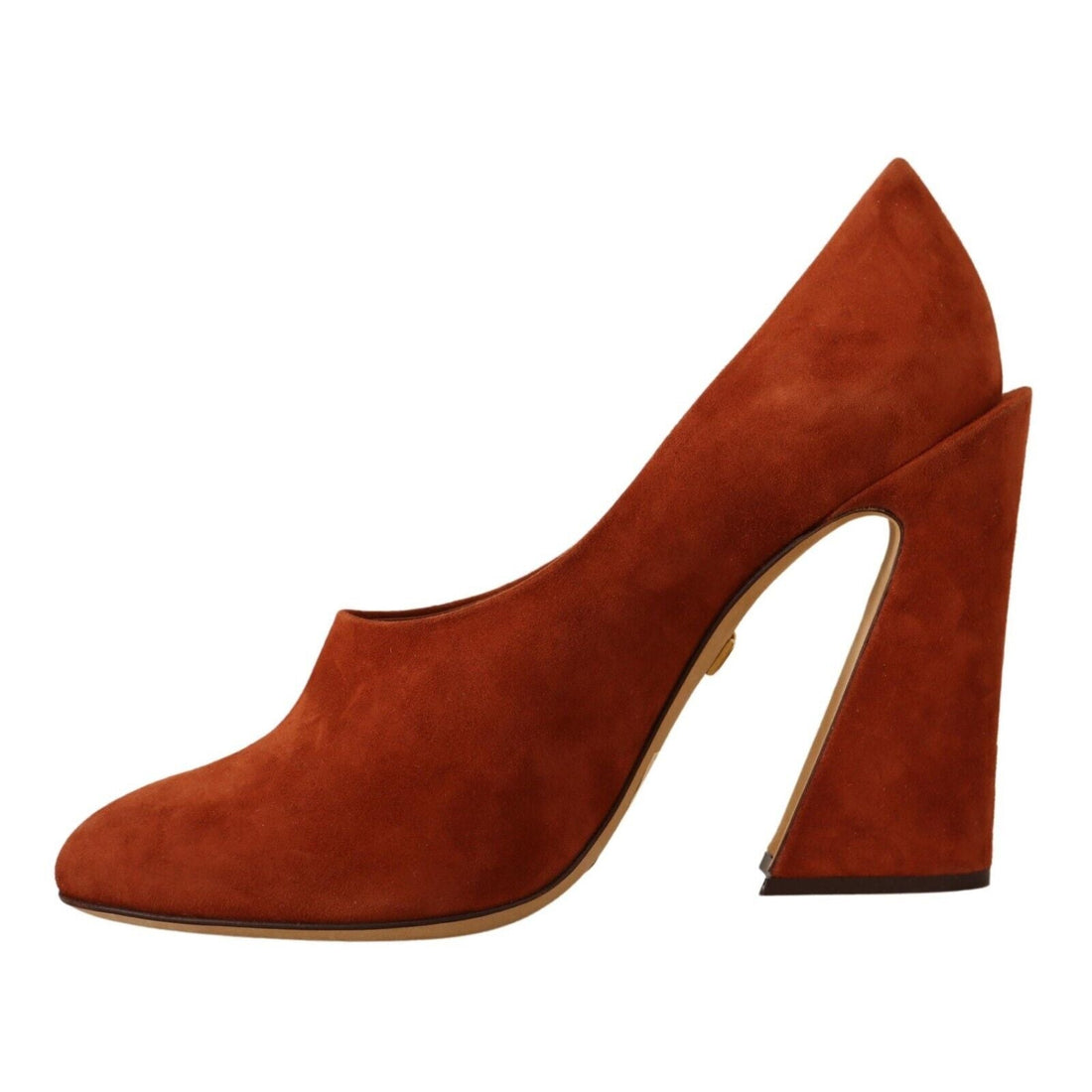 Dolce & Gabbana Elegant Cognac Suede Pumps