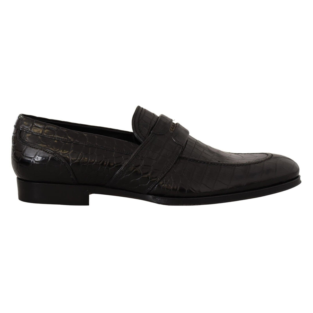 Dolce & Gabbana Elegant Crocodile Leather Moccasin Shoes