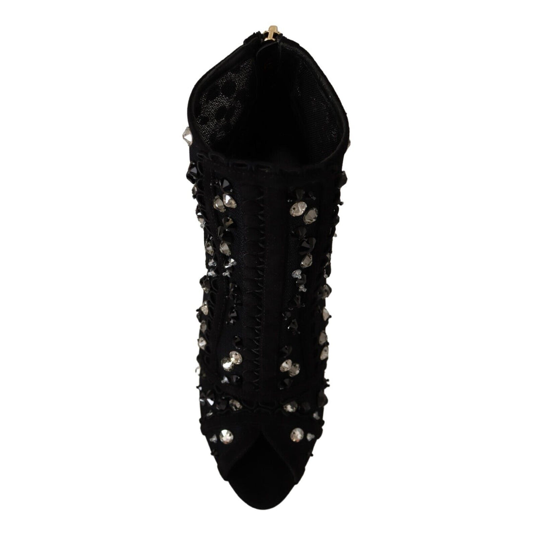 Dolce & Gabbana Embellished Crystal Short Boots