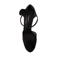 Dolce & Gabbana Elegant Black Mesh Heels Pumps