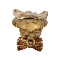 Dolce & Gabbana Elegant Canine Charm Women's Ring